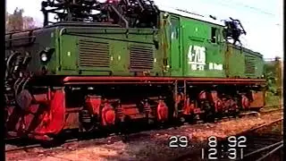 Triebwagen Sonderfahrt und Führerstandsmitfahrt beim alten BKK Bitterfeld 1992