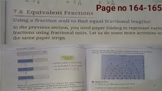  fraction| class 6th ncert math|part 7|cbse page no 164-165