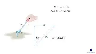 If a torque or moment of 80 lb