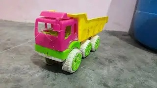 Mini Tractor Cartoon Video | New BharatBenz Tata Dumper Truck Accident Pulling Plane toy zone