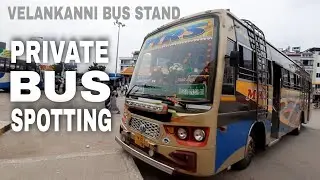 Private Local Route Bus Spotting at Velankanni Bus Stand Tamil Nadu | Bus Fanning In Velankanni