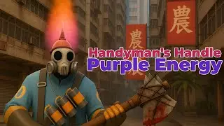 TF2: NEW Unusual Handyman's Handle! - Purple Energy | Pyro Gameplay on Kong King