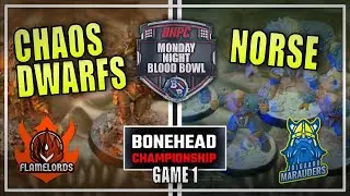 🔴 CHAOS DWARFS vs NORSE ! LIVE Blood Bowl BONEHEAD CHAMPIONSHIP - Monday Night Blood Bowl!