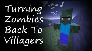 Minecraft - How To Turn Villager Zombies Back to Villagers