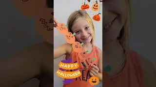 🎃 Easy Pumpkin Garlands | Easy Halloween Crafts for Kids | Jack-o-Lantern Crafts | Pumpkin Crafts 🎃