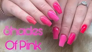 Watch Me Work: Acrylic Backfill + Shades Of Pink Acrylic Swatches | Nail Tutorial