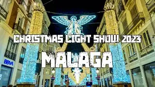 The Best Christmas Light Show in Andalucia? | Light Show in Malaga 2023 [4K]  | LUCES de NAVIDAD