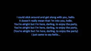 Martin Solveig & Dragonette - Hello (ON SCREEN LYRICS)