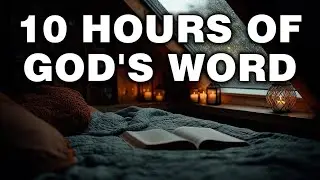 Sleep in God&rsquo;s Comfort & Presence | Nighttime Bible Reading with Rain | 10 Hours