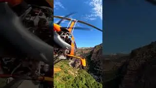 Steep and Narrow Canyon by gyroplane