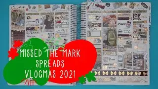 Spreads That Missed The Mark ✿ Functional Flexi Planner ✿ Tilly Journals ✿ Vlogmas 2021 ✿
