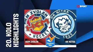 20. kolo: HKM Zvolen &ndash; HK Nitra 2:8 (0:4, 0:2, 2:2)