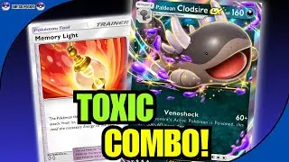 TOXIC COMBO 💀 Clodsire EX + Memory Light = MASSIVE DAMAGE!!!