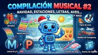🤖📚 Compilación Educativa para Niños | Aprende con Robby el Robot (Vol. 2)