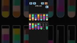 Water Color Sort Level 520 Walkthrough Solution iOS/Android