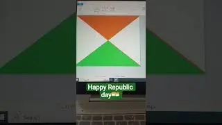 Republic Day Drawing in MS Paint 🎨🇮🇳