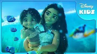 The Ocean is Moana's Friend 🌊🐚 | Moana | ‪@disneykids