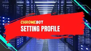 Chromebot | Setting Profile | Sofware Bot Web Browser Automation