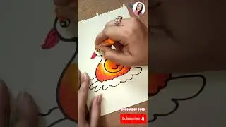 Duck colouring | oil pastel colour #artistdrawing #viral #art #artdrawing #artist