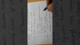 Random Access Memory (Part-2)