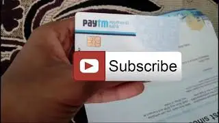 Paytm  debit card unboxing and activation process