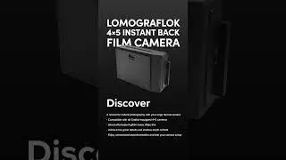 LomoGraflok 4&times;5 Instant Back Film Camera specifications #lomography #filmcamera #lomograflok