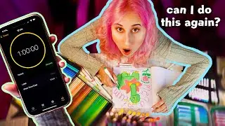 1 HOUR Art Challenge!! How many art prompts can YOU complete in just one hour?