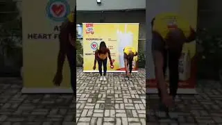keeping fit with Vicky at Threecrowns milk 30 days fitness challenge.