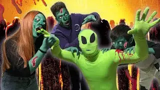 ¡AYUDA! LA NOVIA ZOMBIE DE @PARCERICO INICIA EL APOCALISIS ZOMBIE