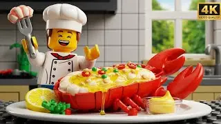 How to Cook LEGO Lobster Tail with Garlic Butter 🦞🧄