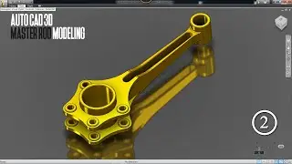 AutoCAD Master Rod 3D Modeling | CAD CAM Tutorial | AutoCAD 3D Tutorial _ Part-2 (3D Modeling)