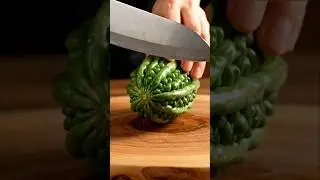 Bitter Melon ASMR Cutting | Oddly Satisfying Sounds | The Cutting Board ASMR