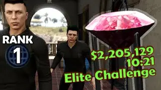 I did a heist with a RANK 1 Player | Cayo Perico | Elite Challenge | GTA Online