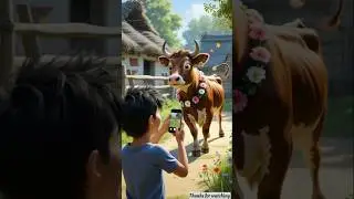 The Dancing Cow 🐮 ..... Beautiful cow story..#shortsfeed #cow #cowstories #cowstory #storiesinhindi