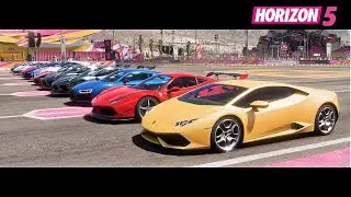 Forza Horizon 5 - Top 19 Fastest Supercars Drag Race