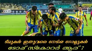 ടീമുകൾ ഇതുവരെ നേടിയ ഗോളുകൾ l ടോപ്പ് സ്കോറർ ആര് ? ISL records l Kerala blasters 