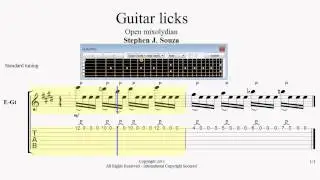 Guitar lick 5 speed trainer