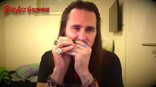 BadAss blues harmonica jam with jam tracks! Rock & Roll w/Bridge in D  (G hohner harmonica)