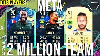 BEST TOTS META 2 MILLION COIN TEAM TO GET ELITE - SQUAD BUILDER TO GET MORE WINS - FIFA 21