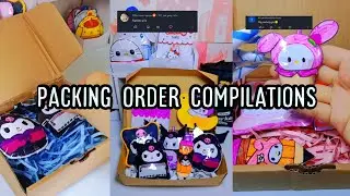 ✨ASMR✨PART 3 Packing a fake order Compilation video - Sanrio Edition