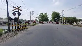 Perlintasan Kereta Api Langka Prambon Sidoarjo