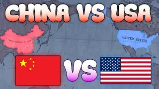China vs USA 2025 | HOI4 Timelapse – Modern Day WW3 Scenario
