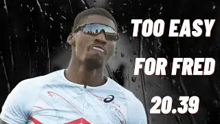 Fred Kerley 20.39 Showboating 40m Out In Australia