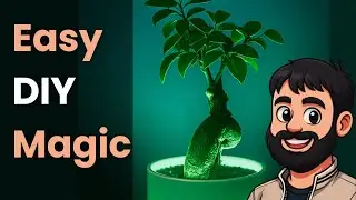 DIY Flower Pot Light 🌱💡 | Easy LED Room & Garden Decor