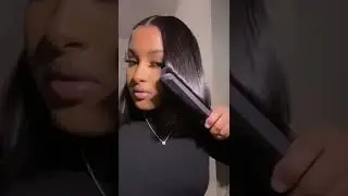 Install a bob wig with me ft. Vshow Hair #shorts #bobwig