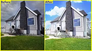 Real Estate Photo Retouching | Exterior Real Estate Photo Retouching | Sky Replacement |