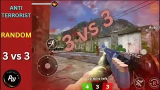 Shooting Game | Anti terrorist Combat Mission | Random 3 vs 3 | Gameplay