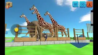 All animals rampage in the zoo