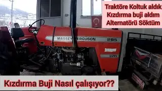 Traktörün Alternatörü Söktüm yeni Isıtma buji ve Koltuk alıp Taktım / Traktör Rahat Çalışacak mı?