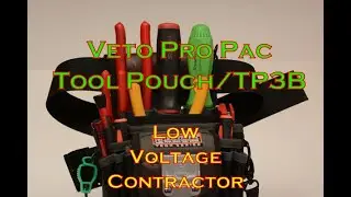 Veto Pro Pac TP3B Tool Pouch - Low Voltage Contractor Tool Setup